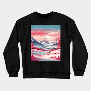 Canada Valentine's Day Vintage Retro Outdoors 2 Crewneck Sweatshirt